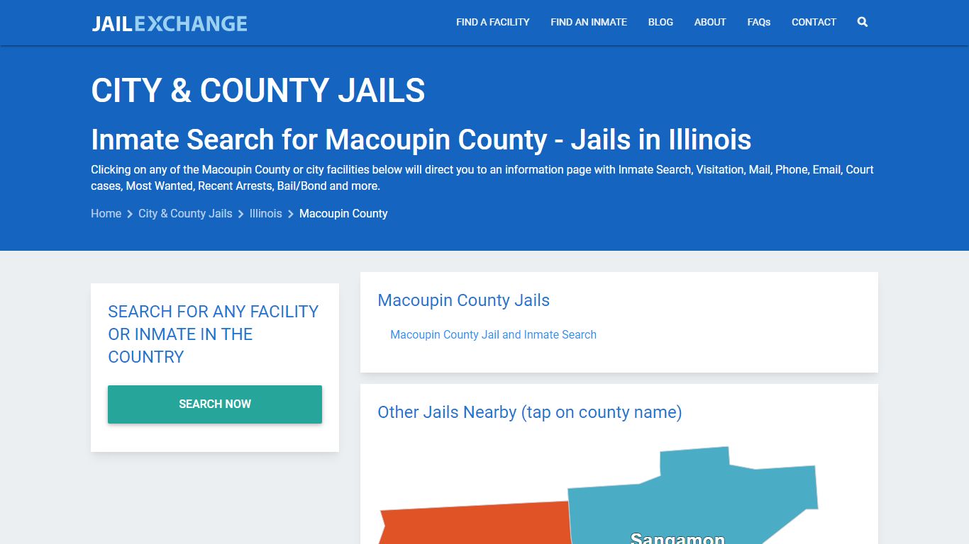 Inmate Search for Macoupin County | Jails in Illinois - Jail Exchange